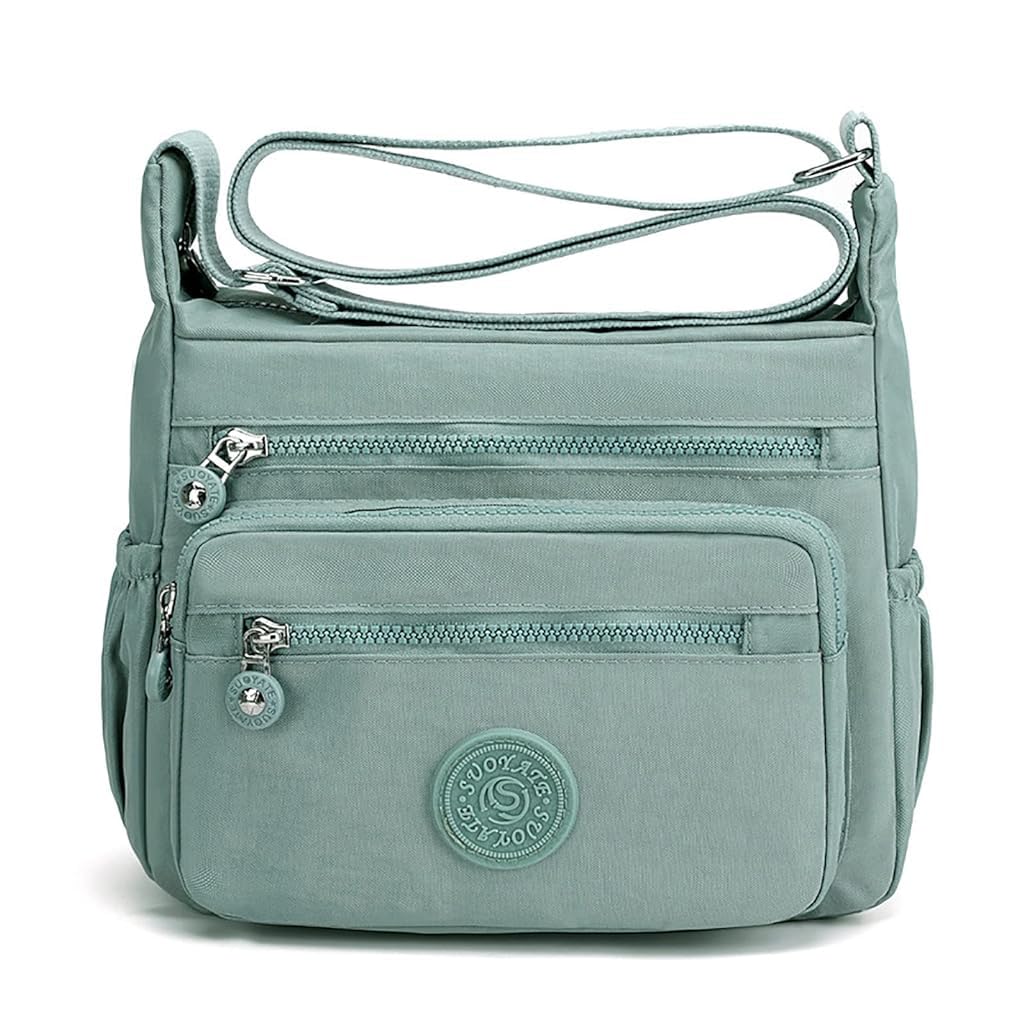 PALAY Women Crossbody Bag Waterproof Nylon Multi-layer Crossbody Bag Casual Satchel Bag Shoulder Bag Messenger Bag Travel Crossbody Bag Day Pack PALAY Women Crossbody Bag Waterproof Nylon Multi-layer Crossbody Bag Casual Satchel Bag Shoulder Bag Messenger Bag Travel Crossbody Bag Day Pack